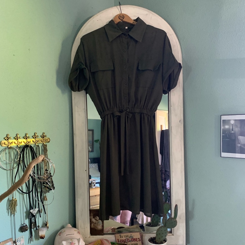 ARMY GREEN DRESS